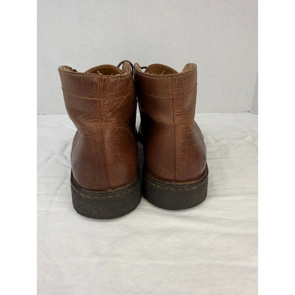 Born Mens Brown‎ Leather Chukka Boots Lace Up Ankle Booties Size 9M